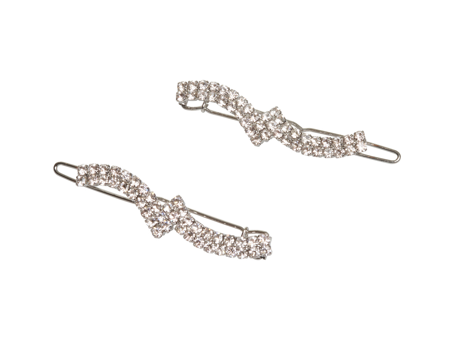 Allure Wire Back Rhinestone Barrettes