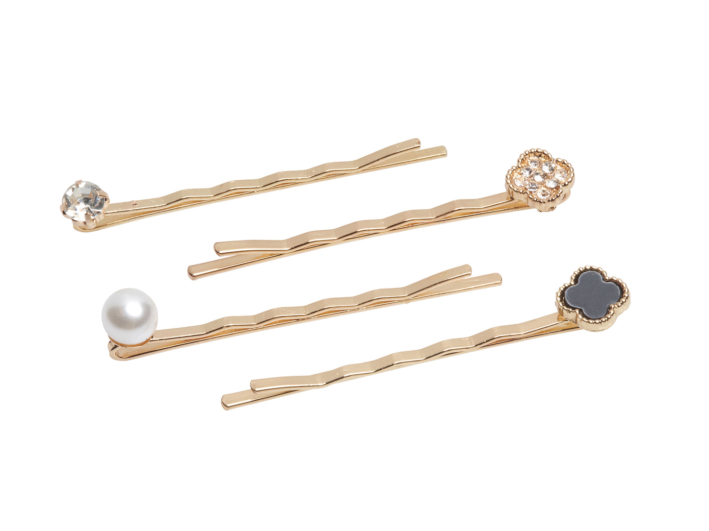 Allure Rhinestone Bobby Pins, Set of 3, 3-Pack