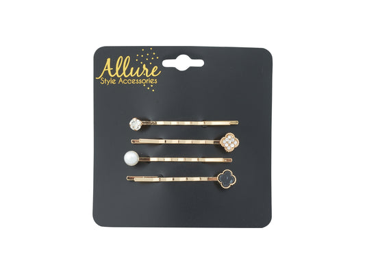 Allure Rhinestone Bobby Pins, Set of 3, 3-Pack