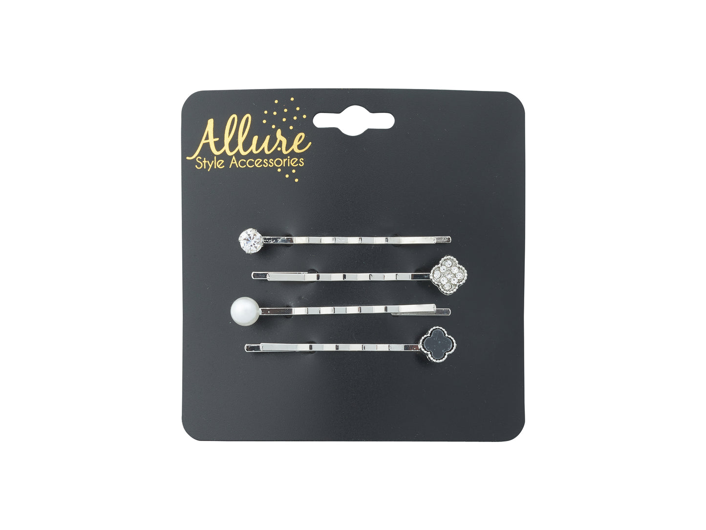 Allure Rhinestone Bobby Pins, Set of 3, 3-Pack