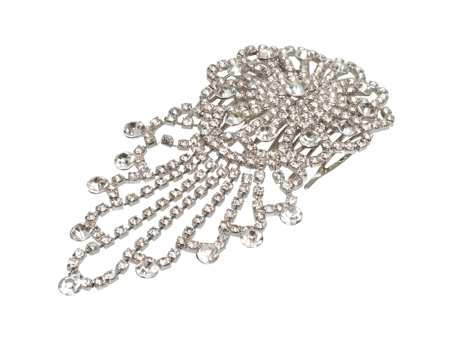 Allure Dangle Rhinestone Side Comb, 3-Pack