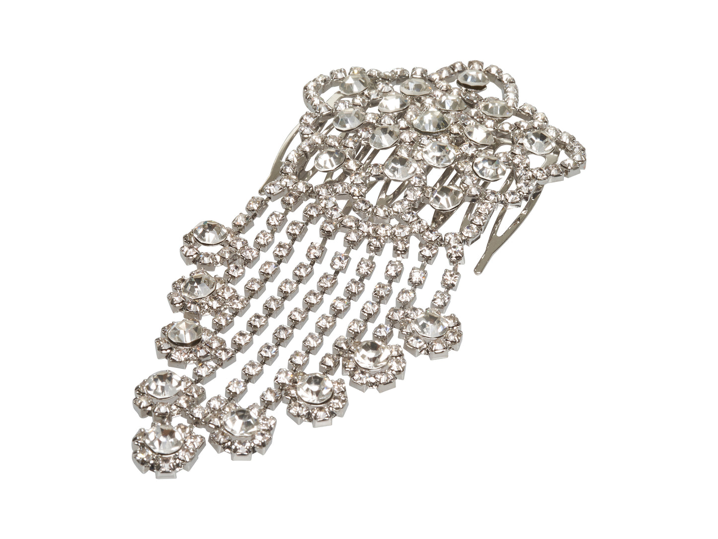 Allure Dangle Rhinestone Side Comb, 3-Pack