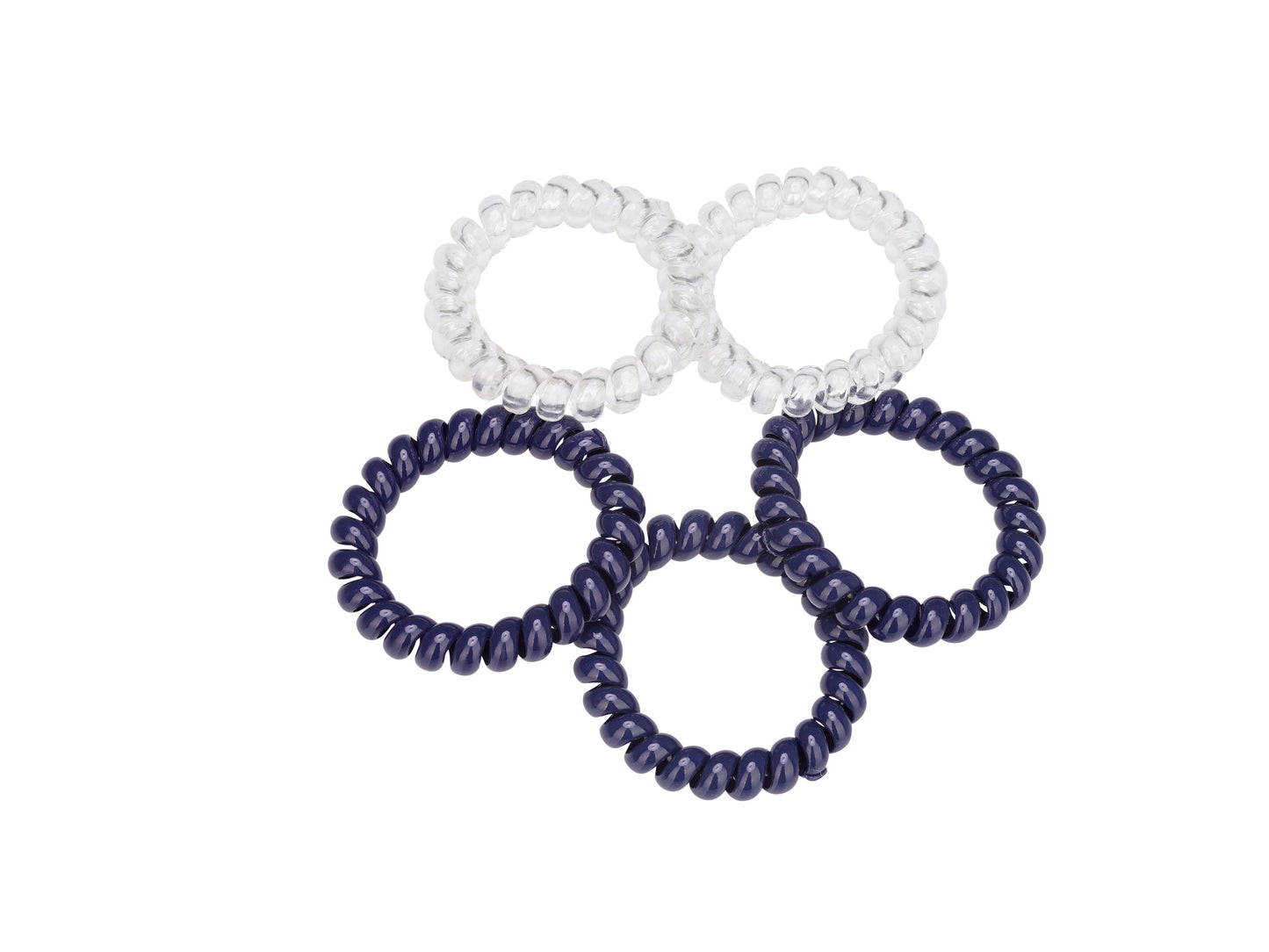French Toast Large Coil Ponytail, 5 Pack