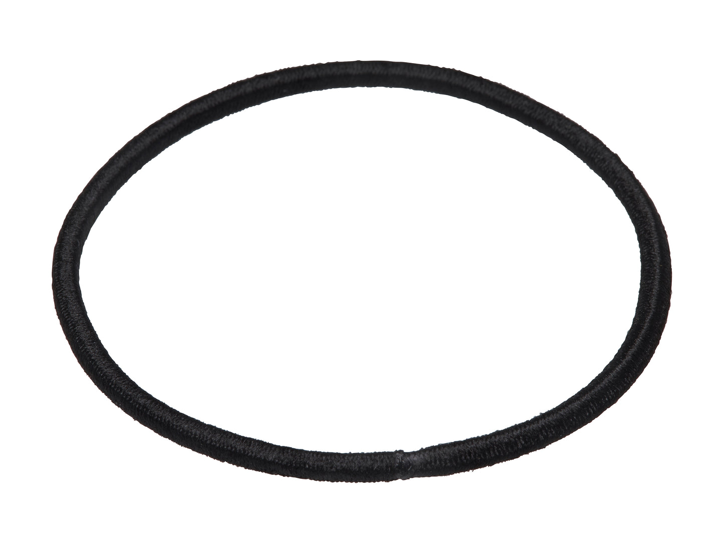 Allure Metal Free Black Ponytail Holders, Thin, 24-Pack