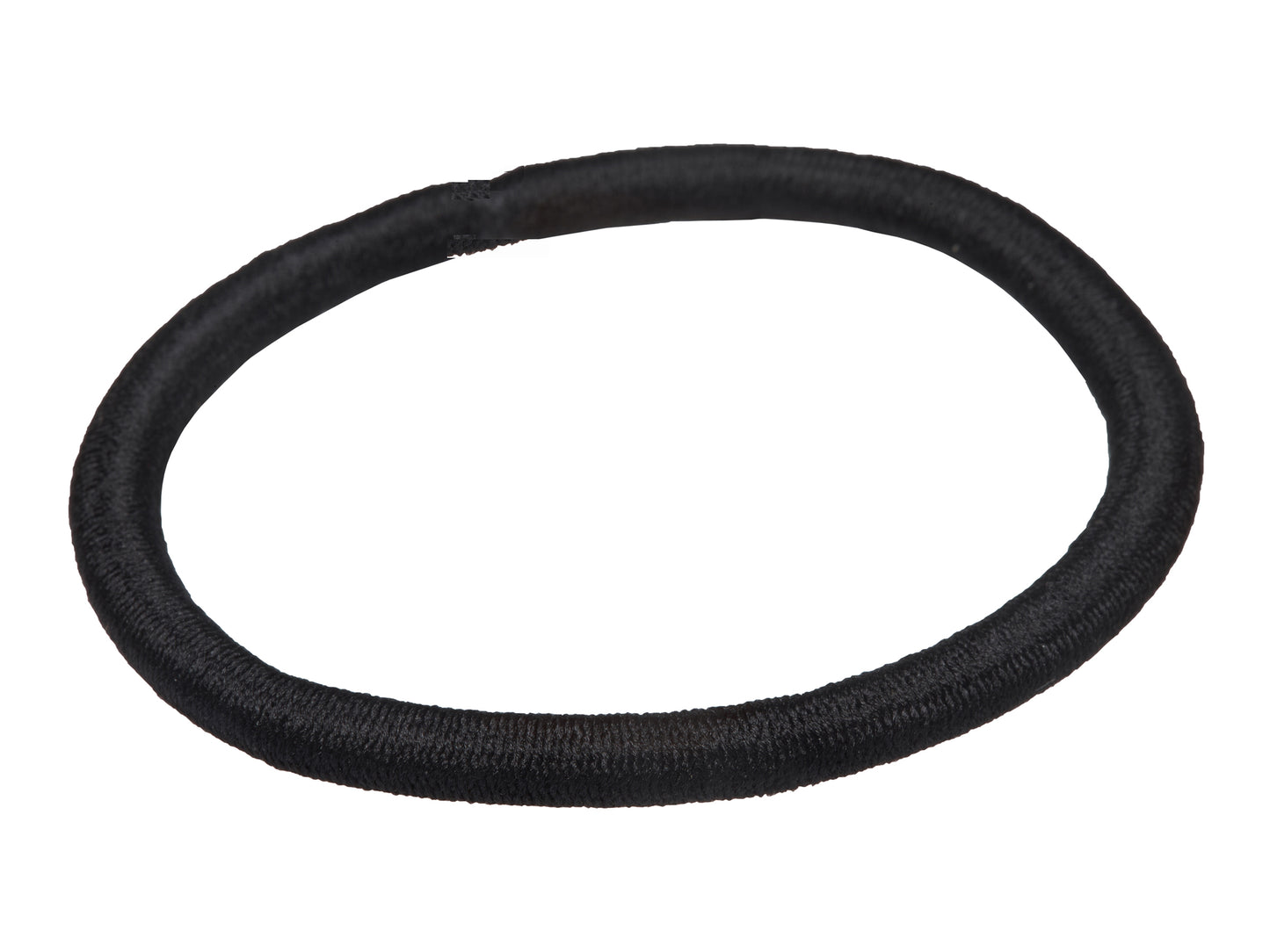 Allure Metal Free Black Ponytail Holders, Thick, 12-Pack