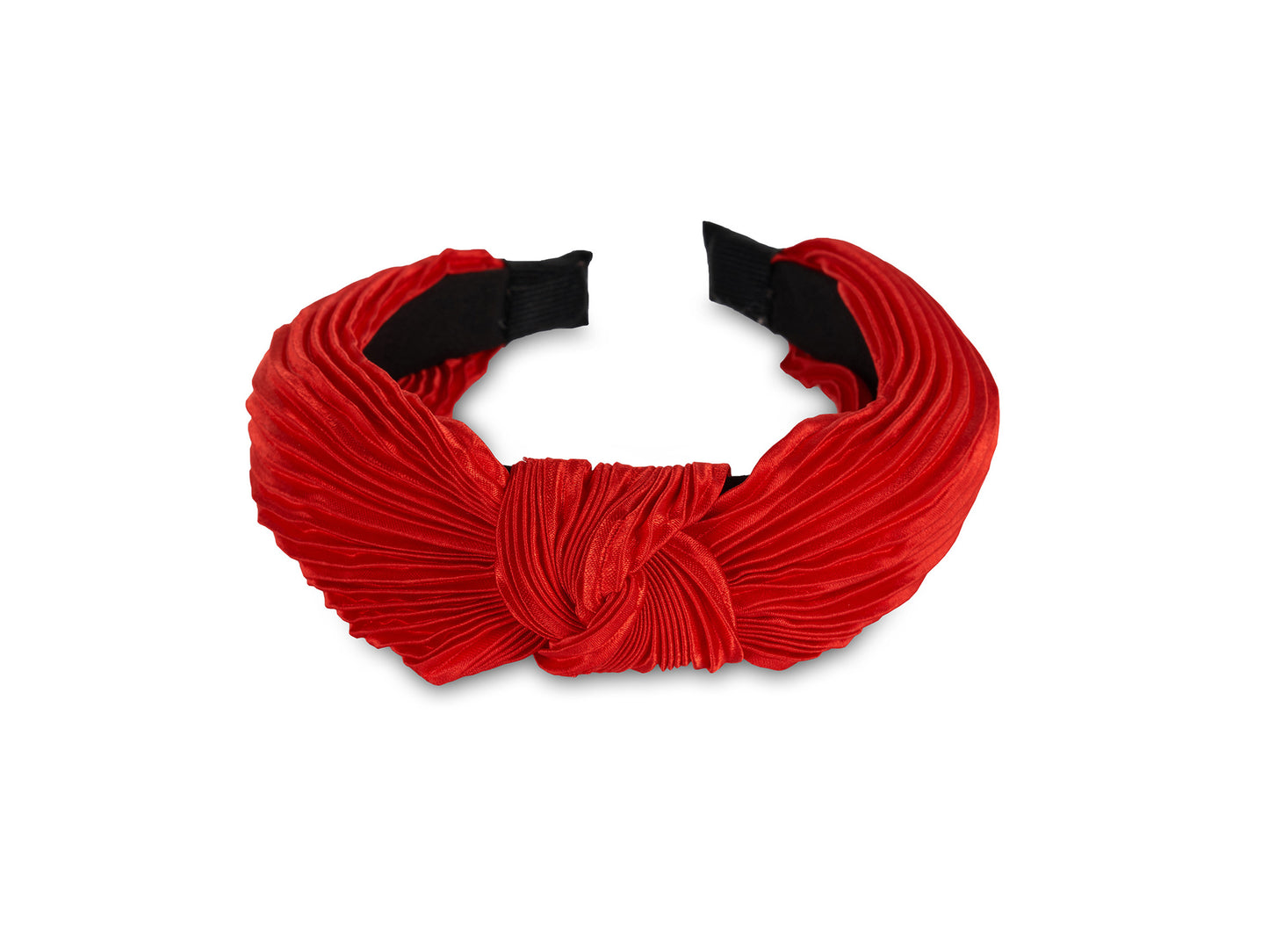 Allure Pleated Knot Red Headband, 3-Pack