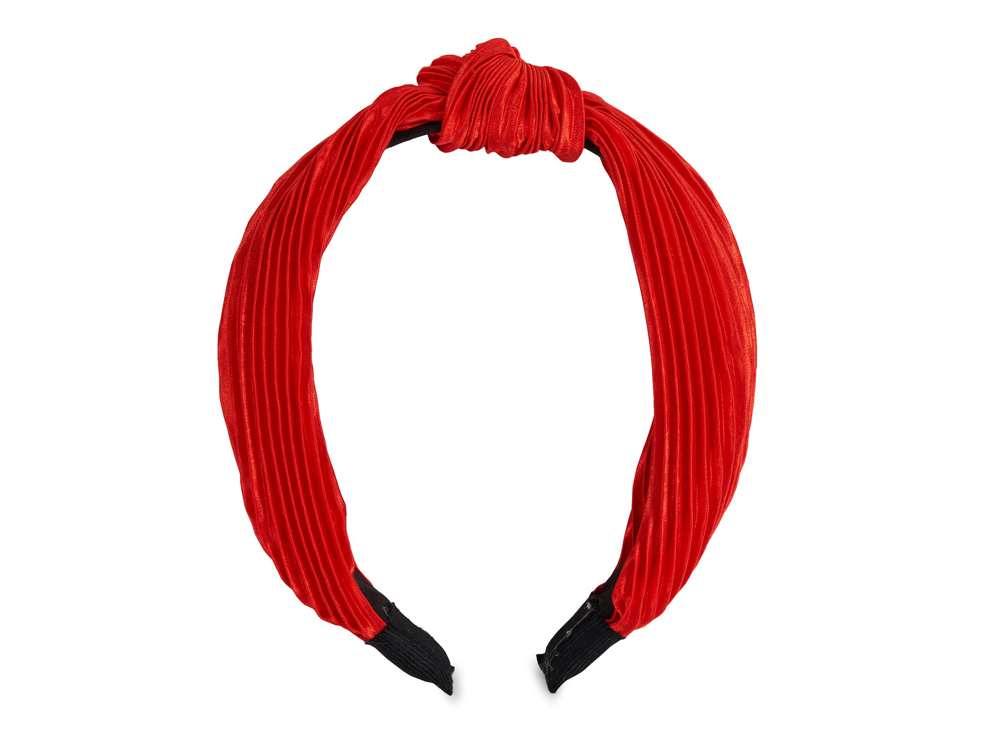 Allure Pleated Knot Red Headband, 3-Pack