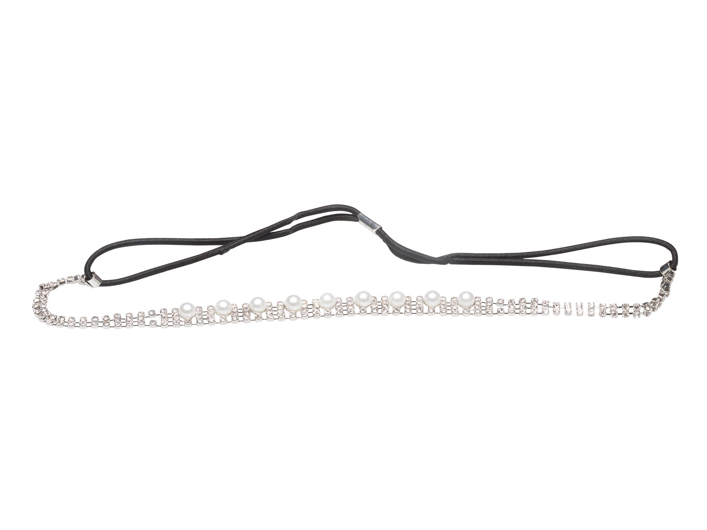 Allure Rhinestone & Faux Pearl Stretch Headband, 3-Pack