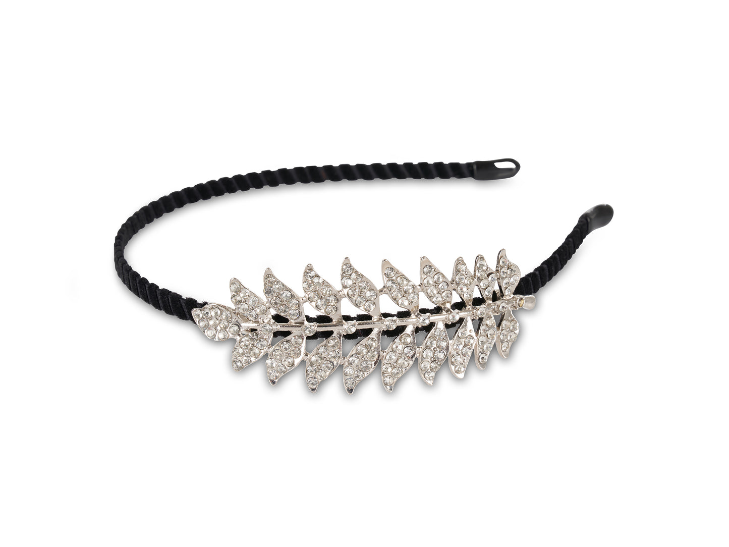 Allure Rhinestone Leaf Headband, 3-Pack
