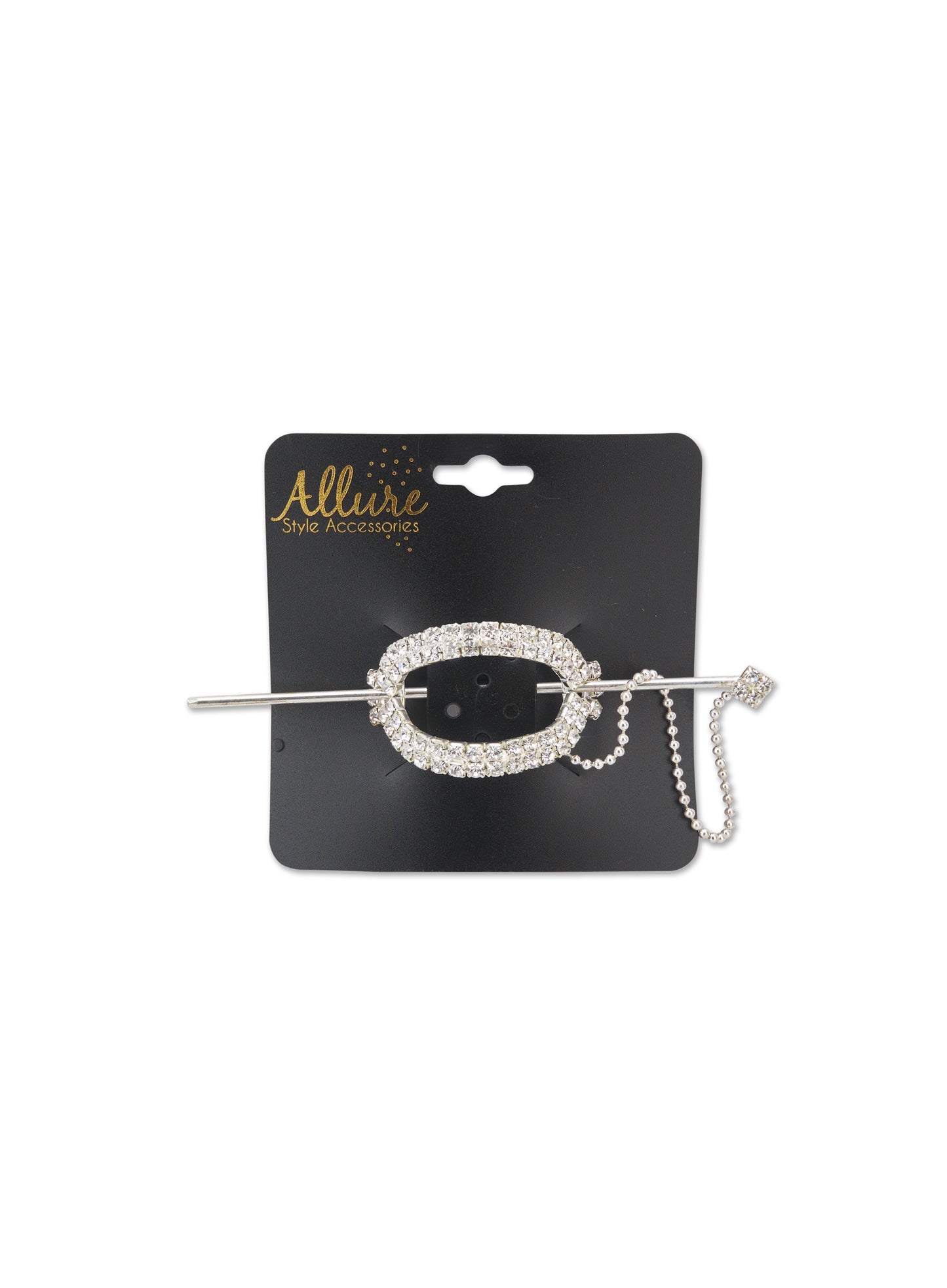 Allure Oval Rhinestone Hair Stick