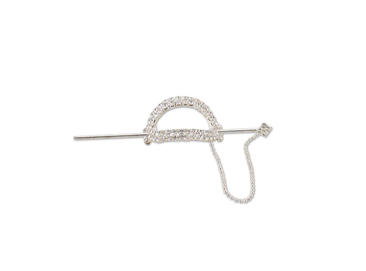 Allure Oval Rhinestone Hair Stick