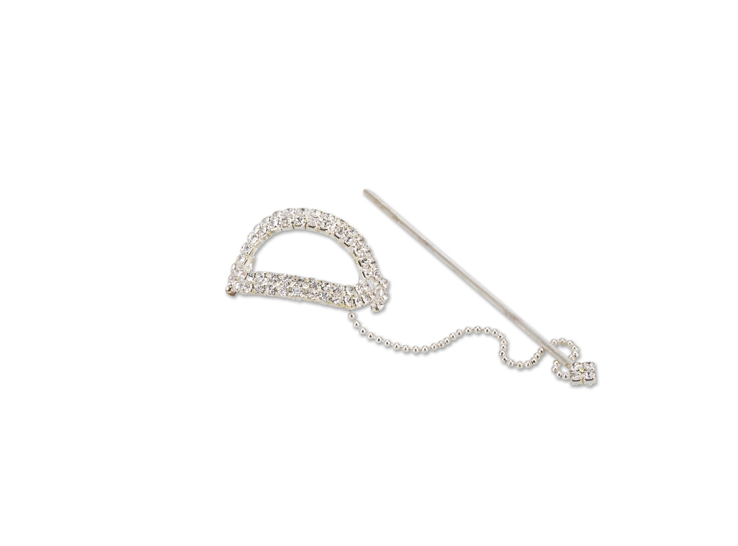 Allure Oval Rhinestone Hair Stick