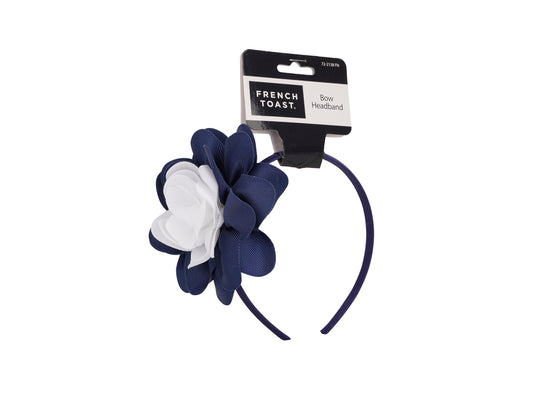 French Toast Headband with Grosgrain Flower