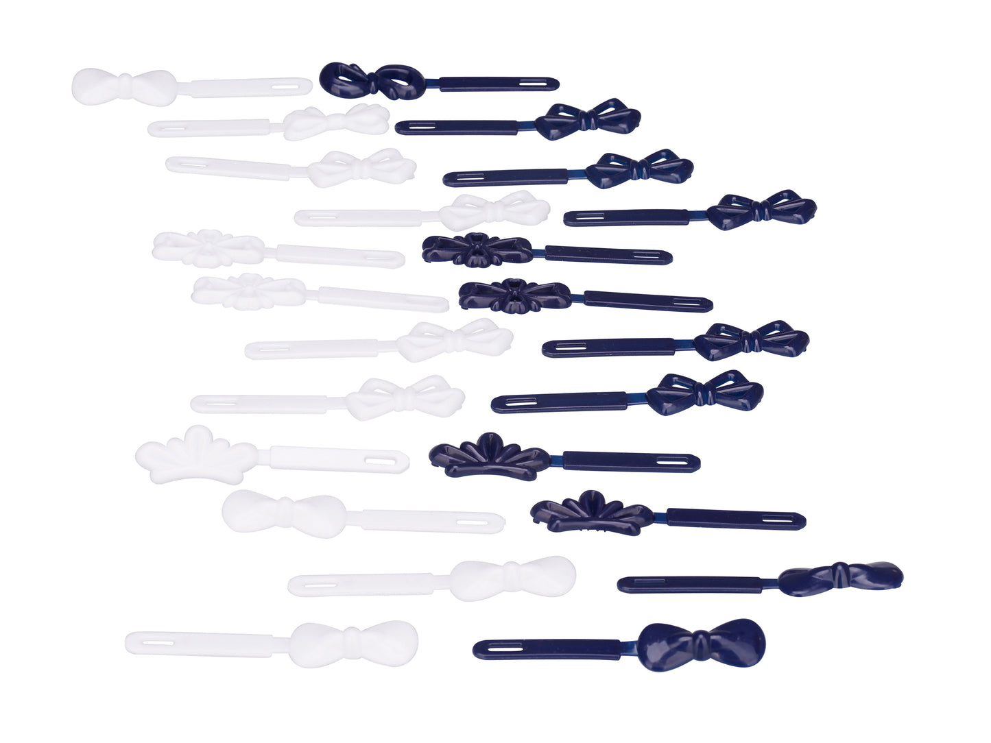 French Toast Bow Barrettes, 24 Pack