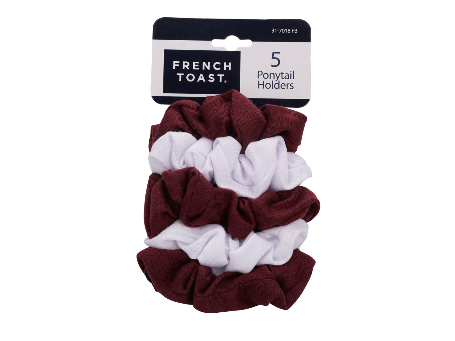 French Toast Twister Ponytail Holders, 5 Pack