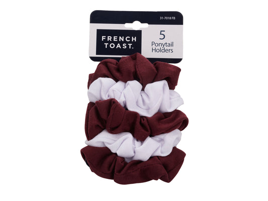 French Toast Twister Ponytail Holders, 5 Pack
