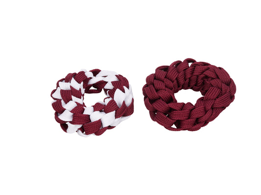 French Toast Shoelace Ponytail Holder, 2 Pack