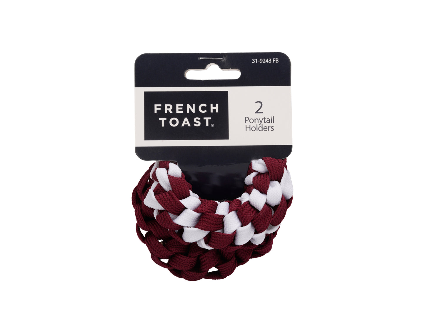 French Toast Shoelace Ponytail Holder, 2 Pack