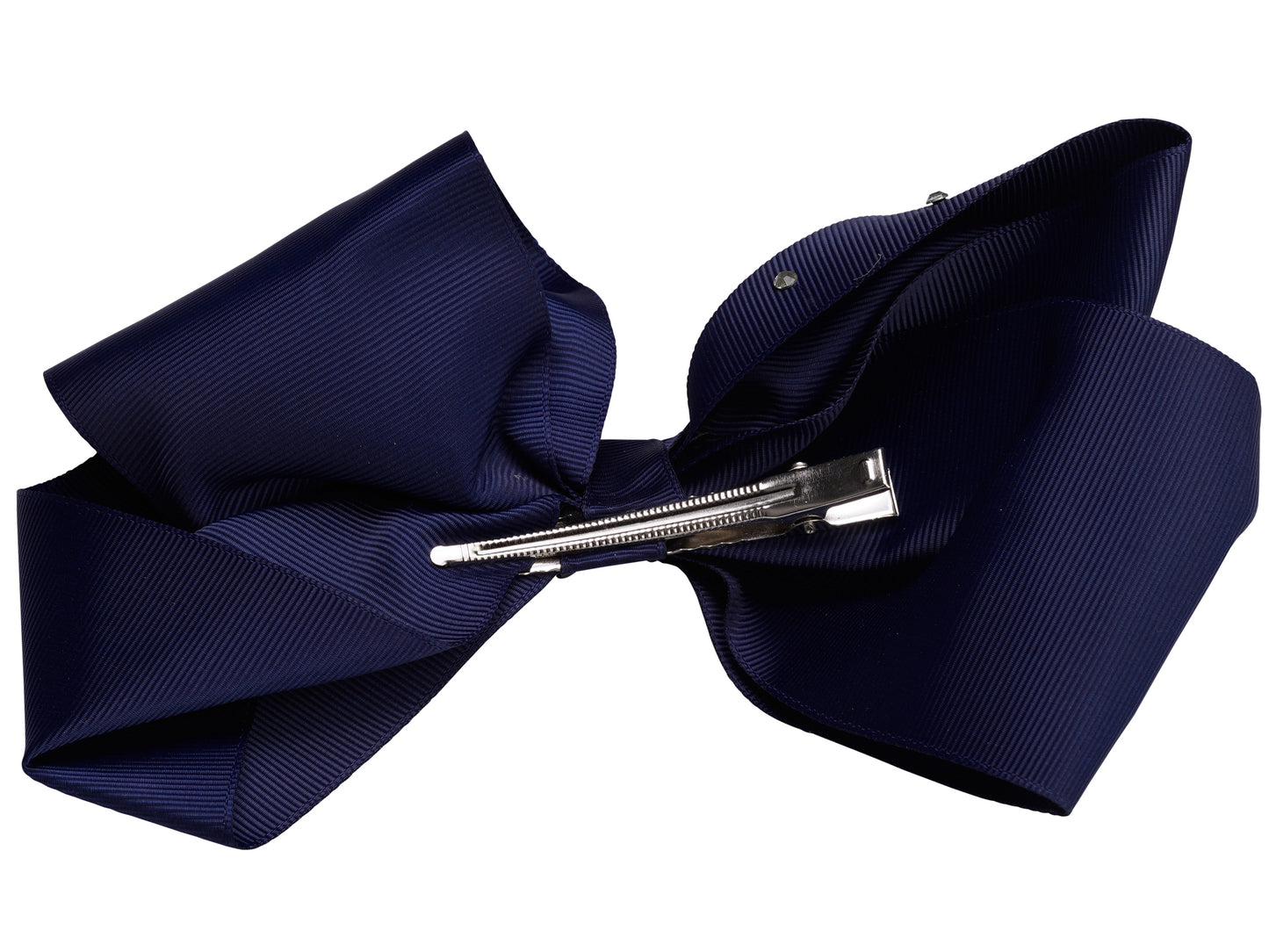 French Toast Jumbo Barrette Bow w/Stones