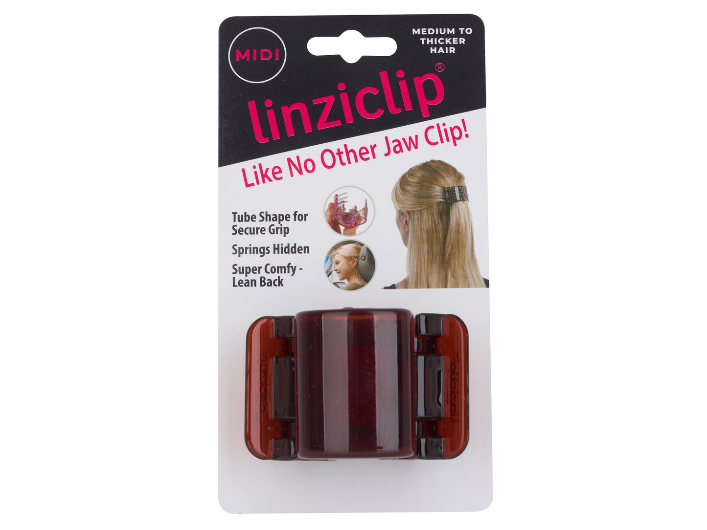 Linziclip Midi Tortoise Shell Gloss