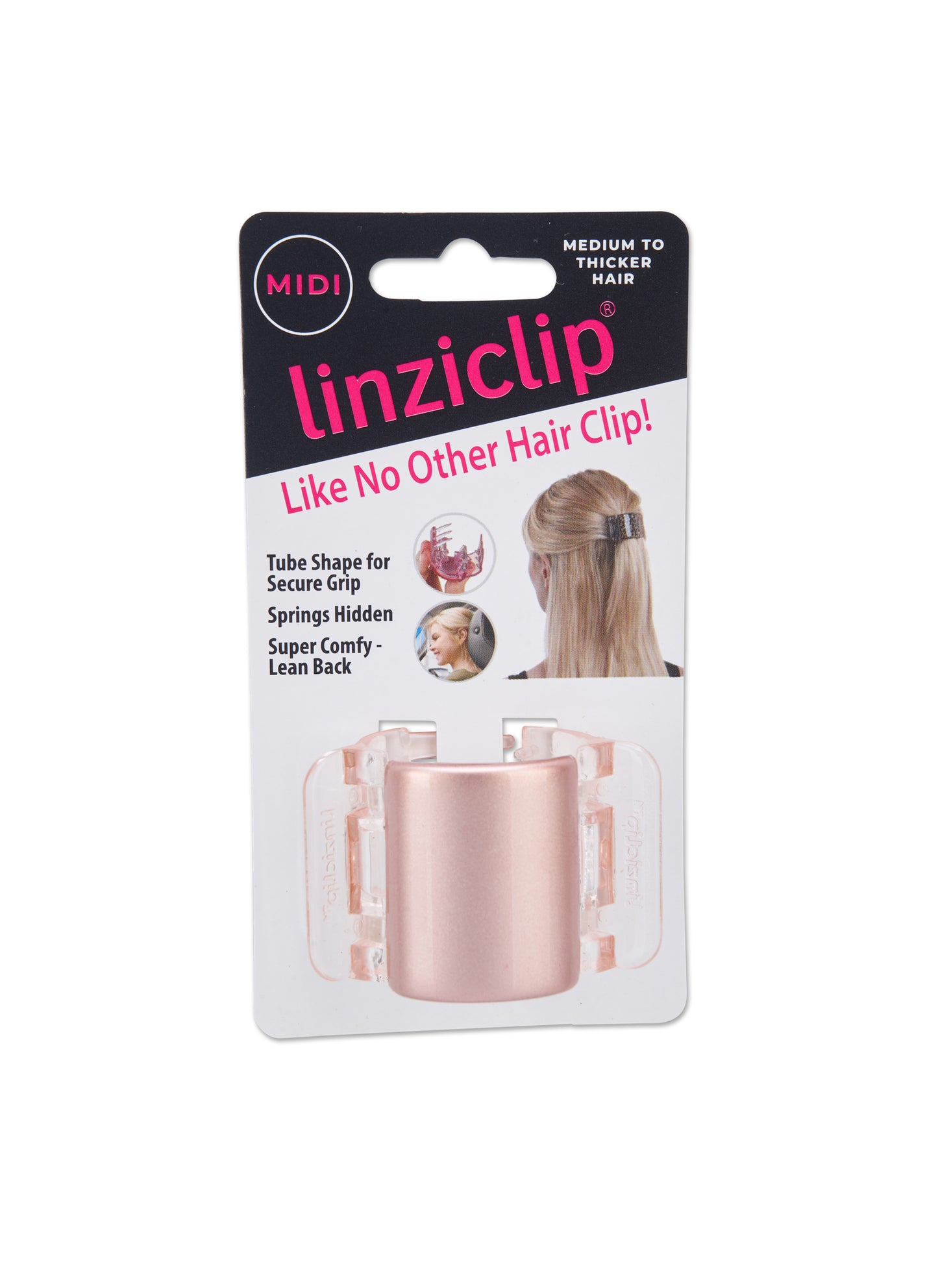 Linziclip Midi Rose Gold
