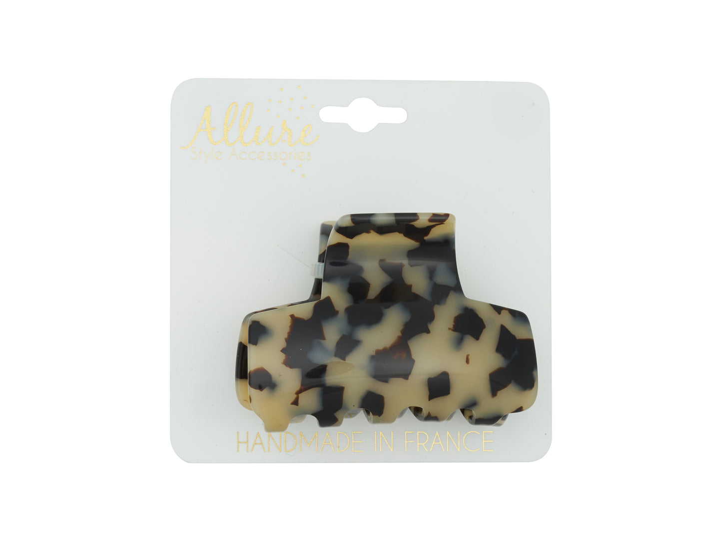 Allure Handmade Tortoise Jaw Clip, 3-Pack