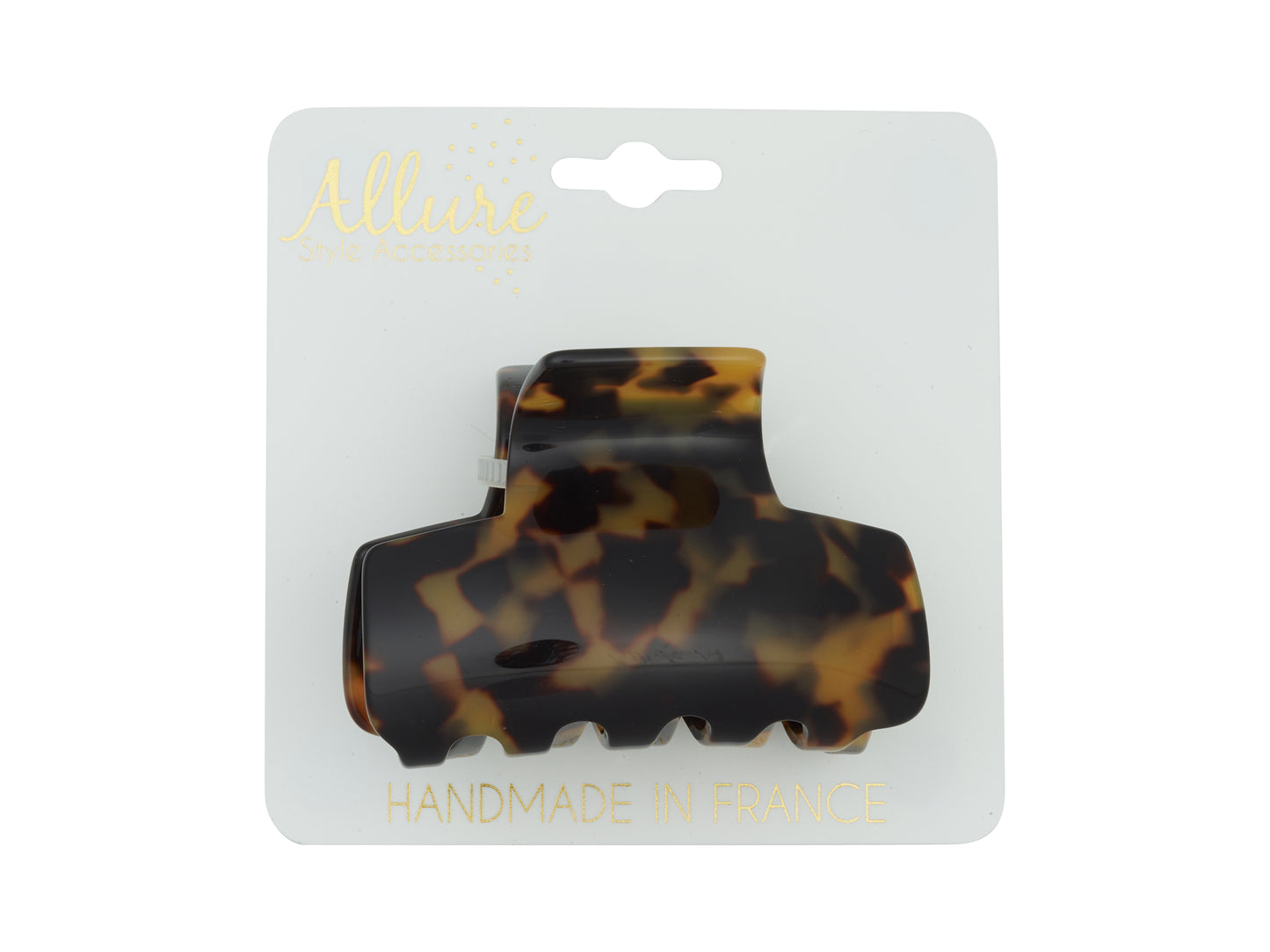 Allure Handmade Tortoise Jaw Clip, 3-Pack