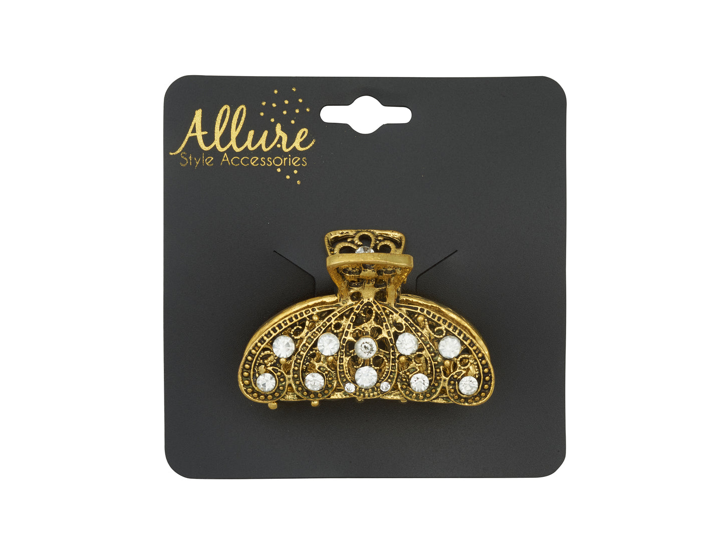 Allure Metal & Rhinestone Medium Jaw Clip