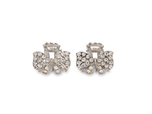 Allure Metal & Rhinestone Small Jaw Clips
