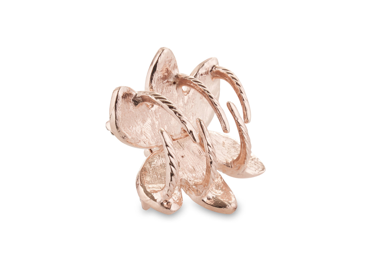 Allure Rhinestone & Pearl Rose Gold Jaw Clip