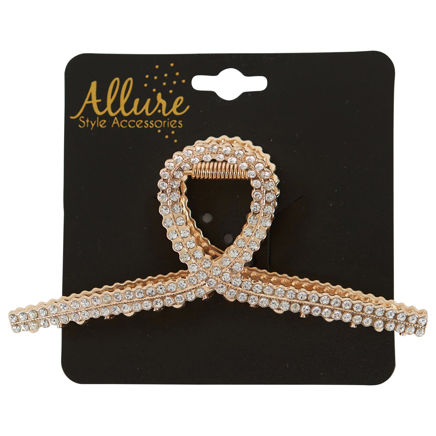 Allure Rhinestone Loop Jaw Clip