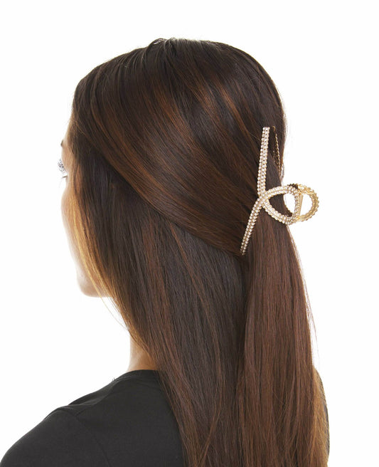 Allure Rhinestone Loop Jaw Clip