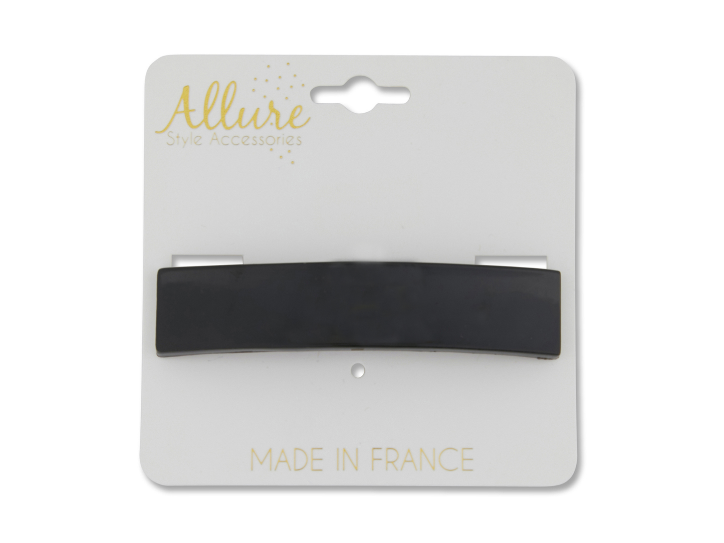 Allure Concave Rectangle Barrette