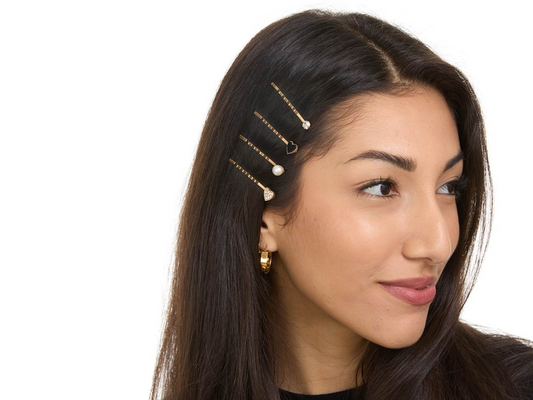 Allure Rhinestone Heart Bobby Pin