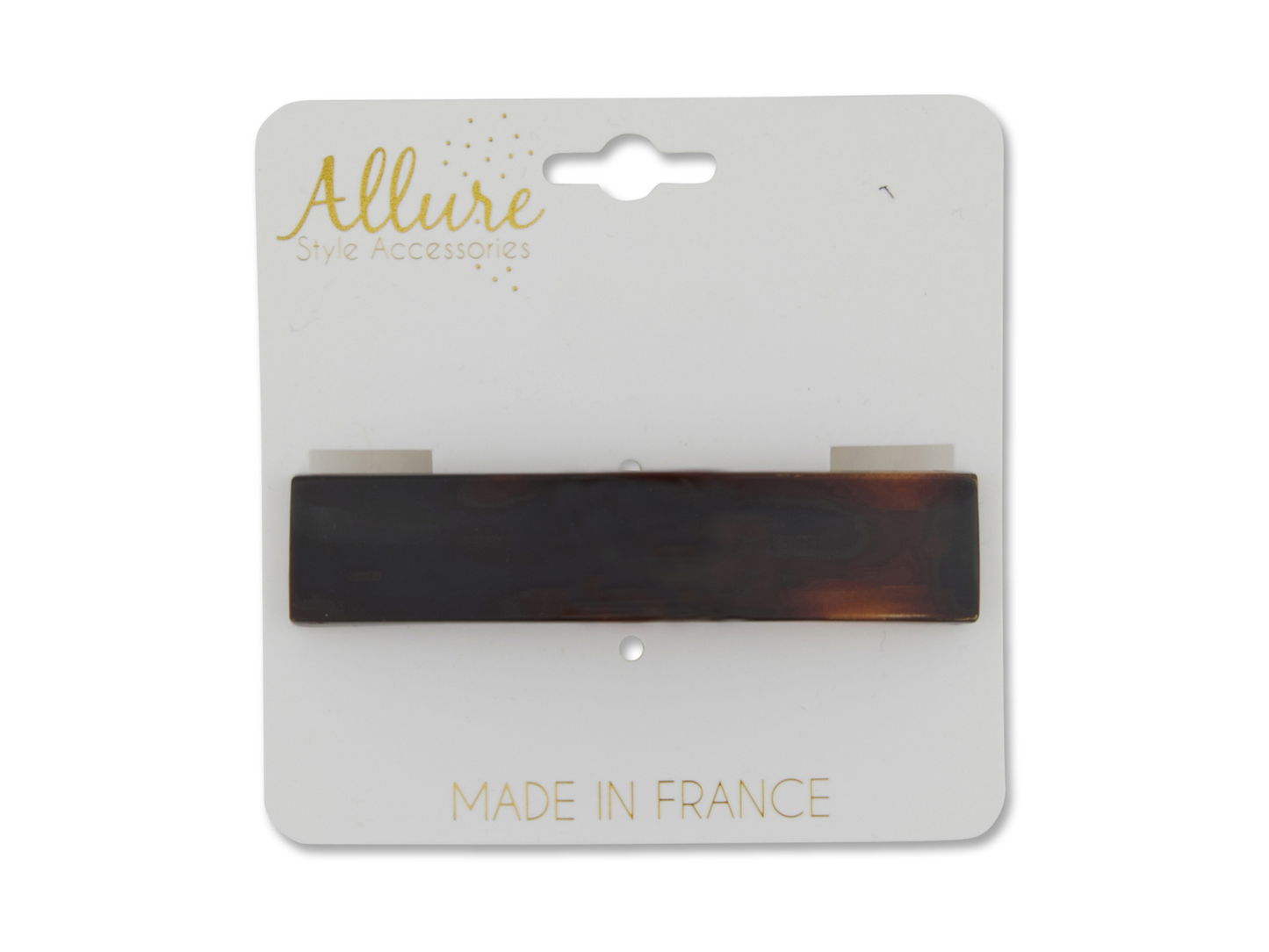 Allure Concave Rectangle Barrette, 3-Pack