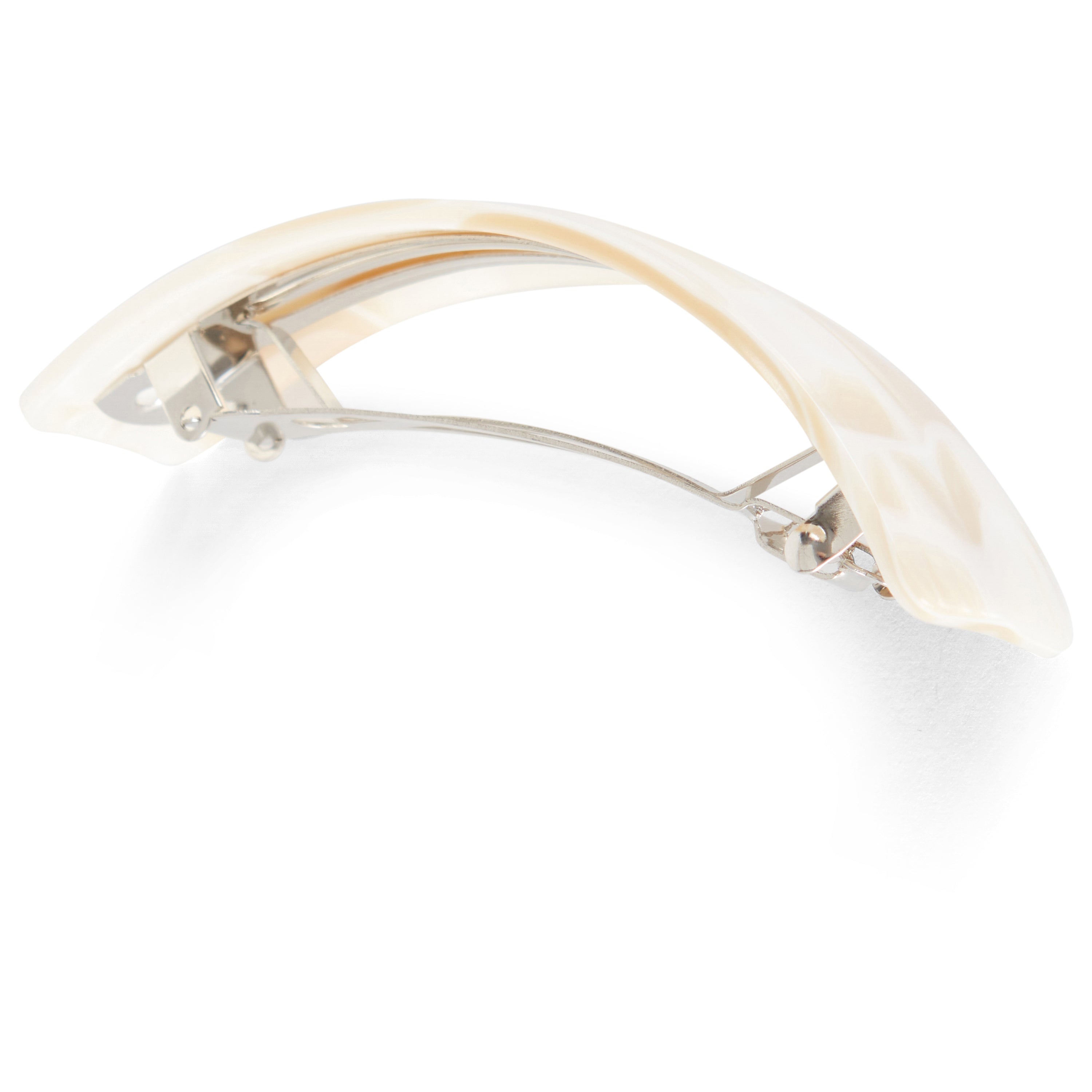 Allure Handmade in France Curved Barrette, Nougat