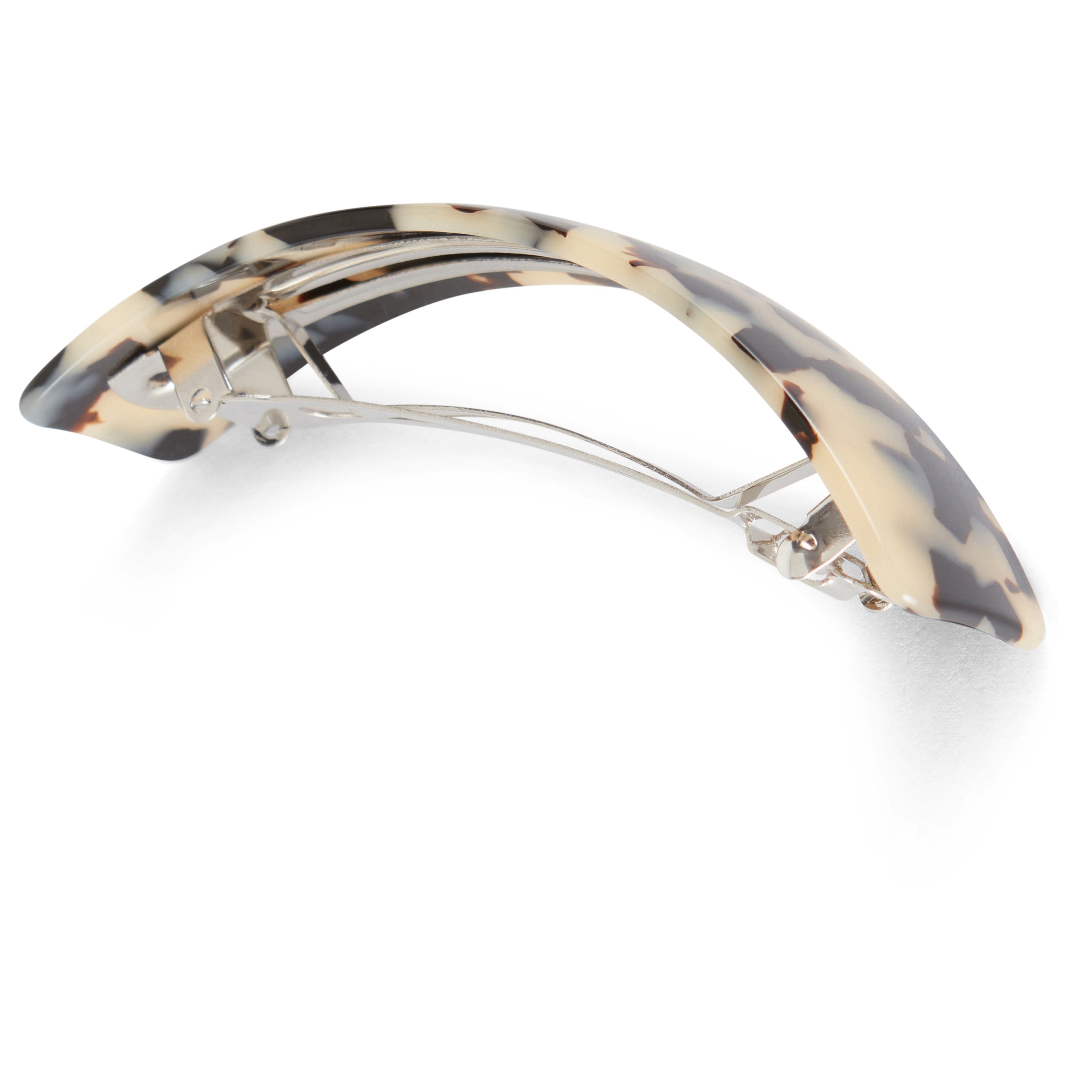 Allure Handmade in France Curved Barrette, Tokyo Black