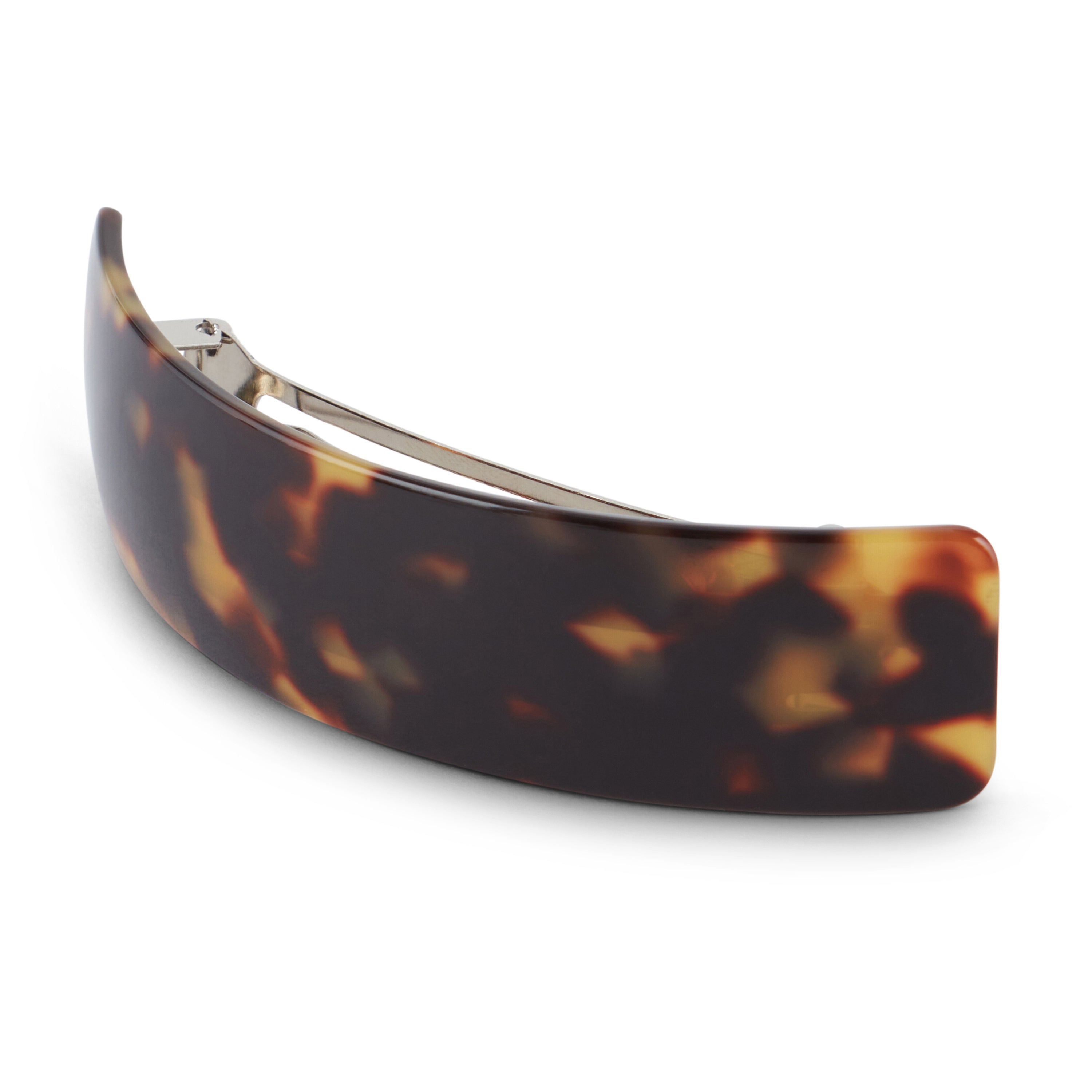 Allure Handmade in France Curved Barrette, Tokyo Tortoise