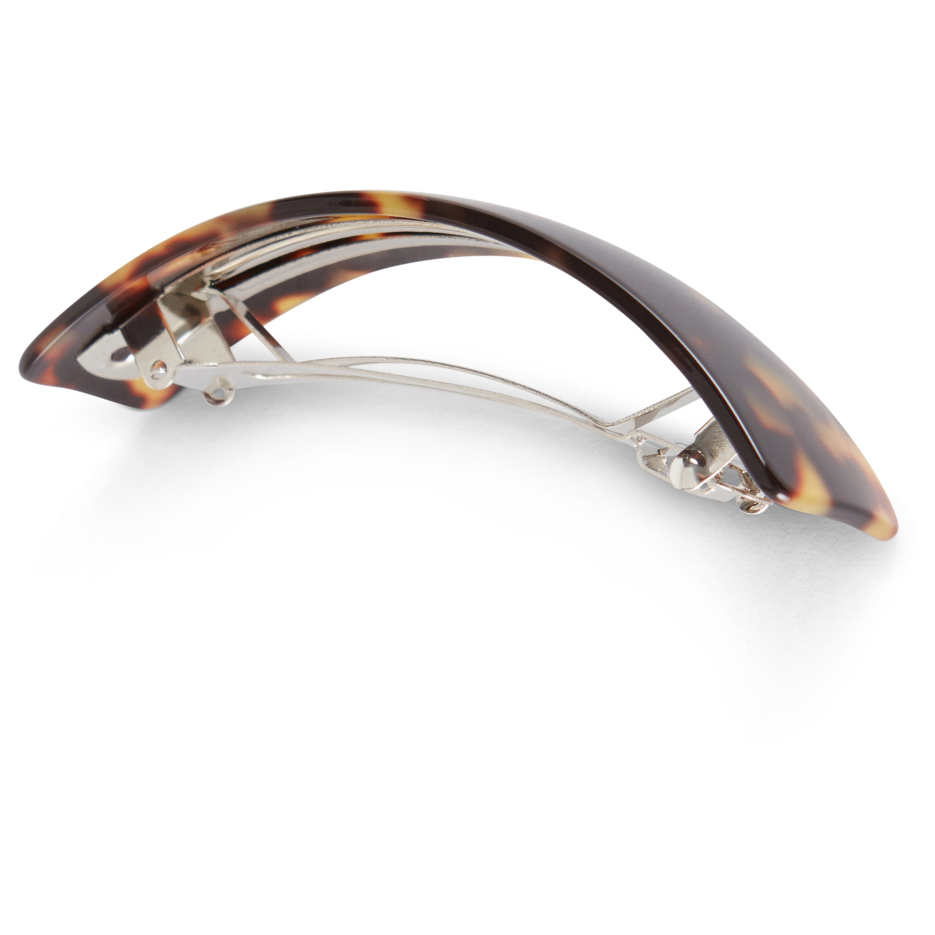 Allure Handmade in France Curved Barrette, Tokyo Tortoise