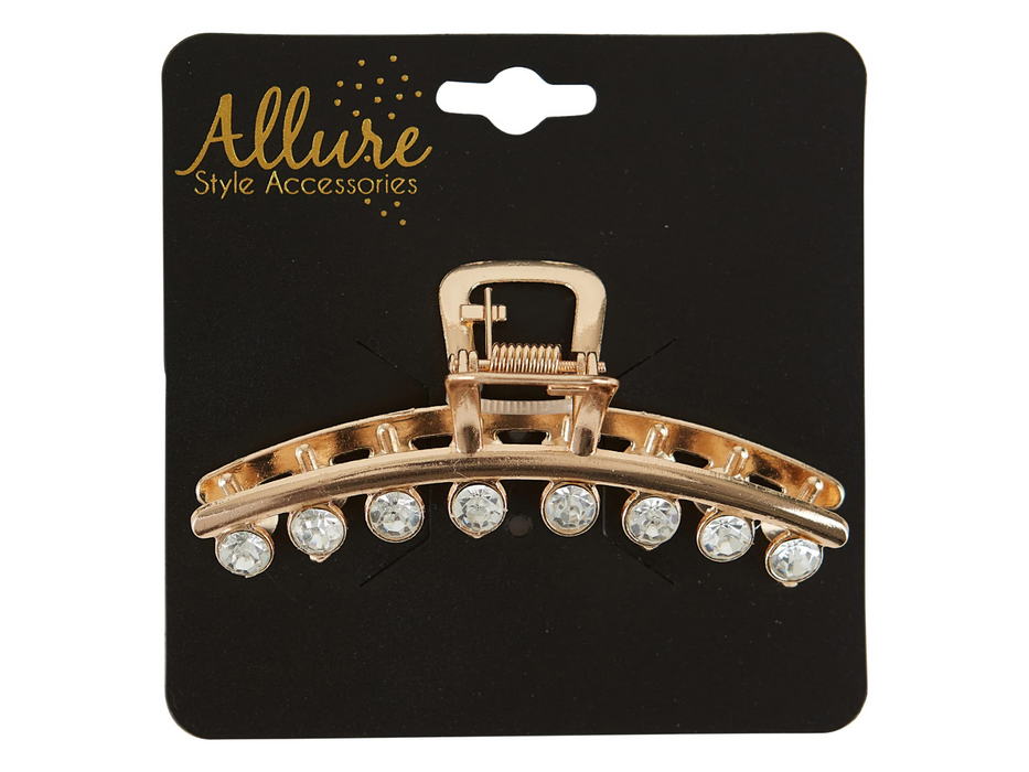 Allure Rhinestone Jaw Clip With Large Stones