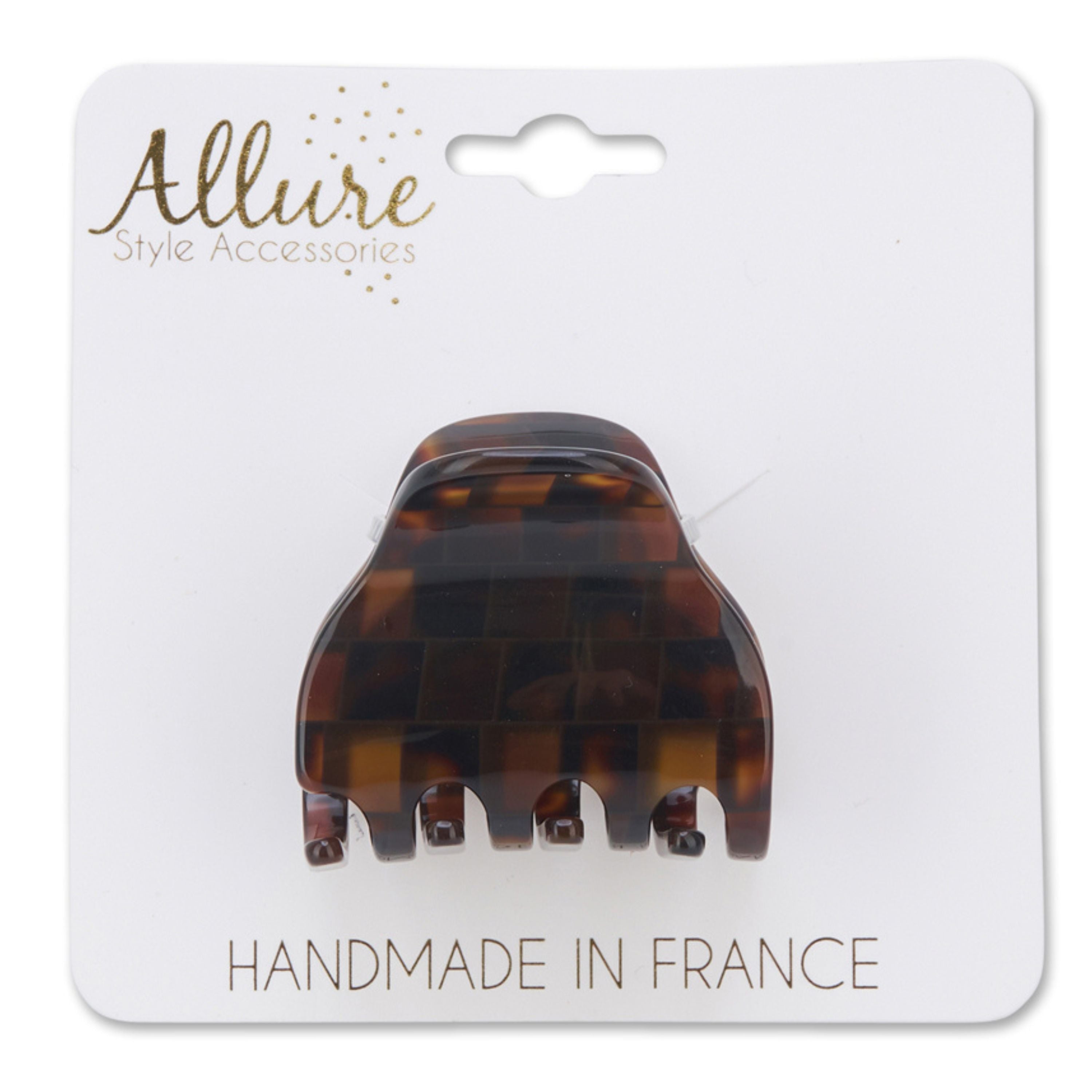 Allure Moyen Handmade in France Jaw Clip, Brun