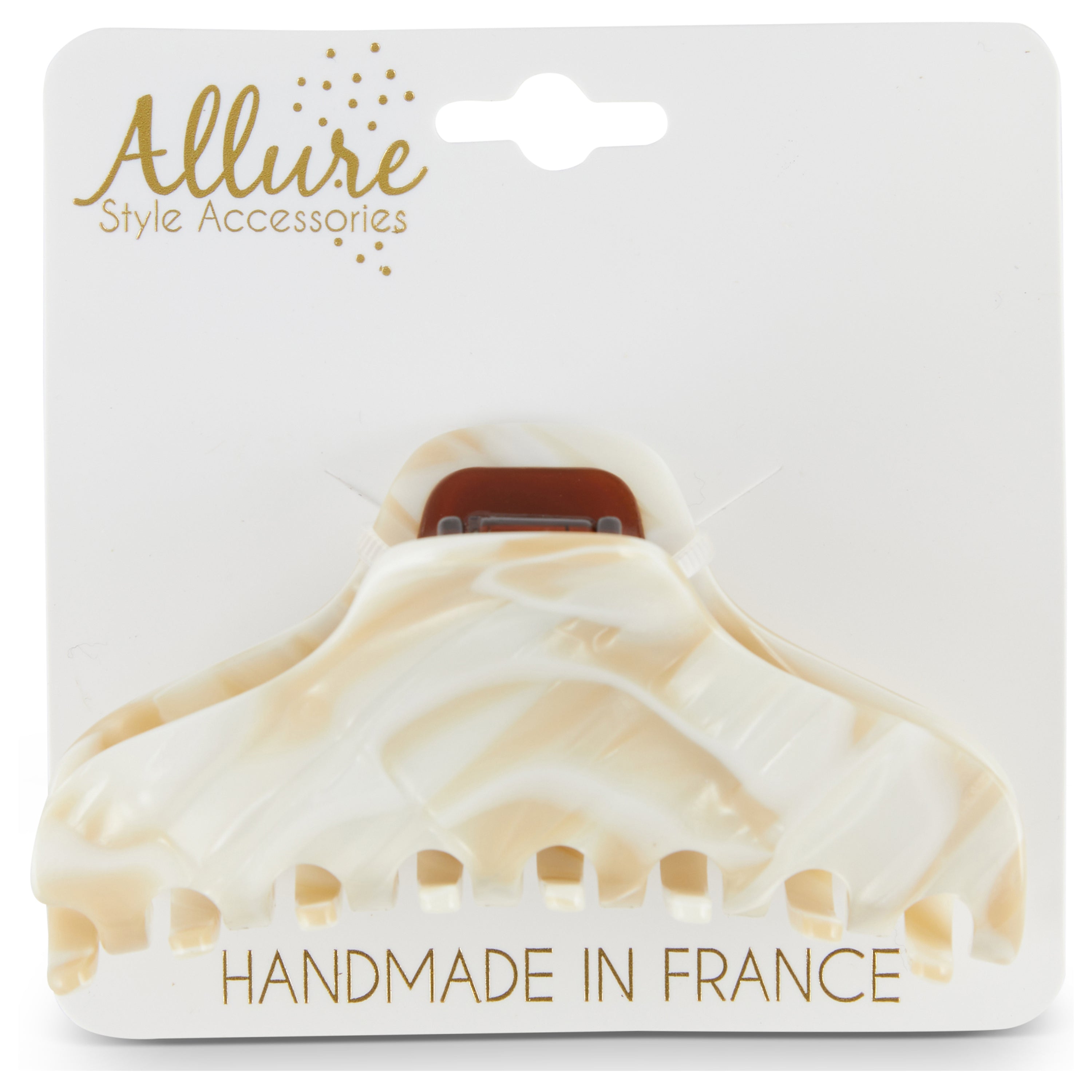 Isabelle Handmade in France Jaw Clip, Nougat