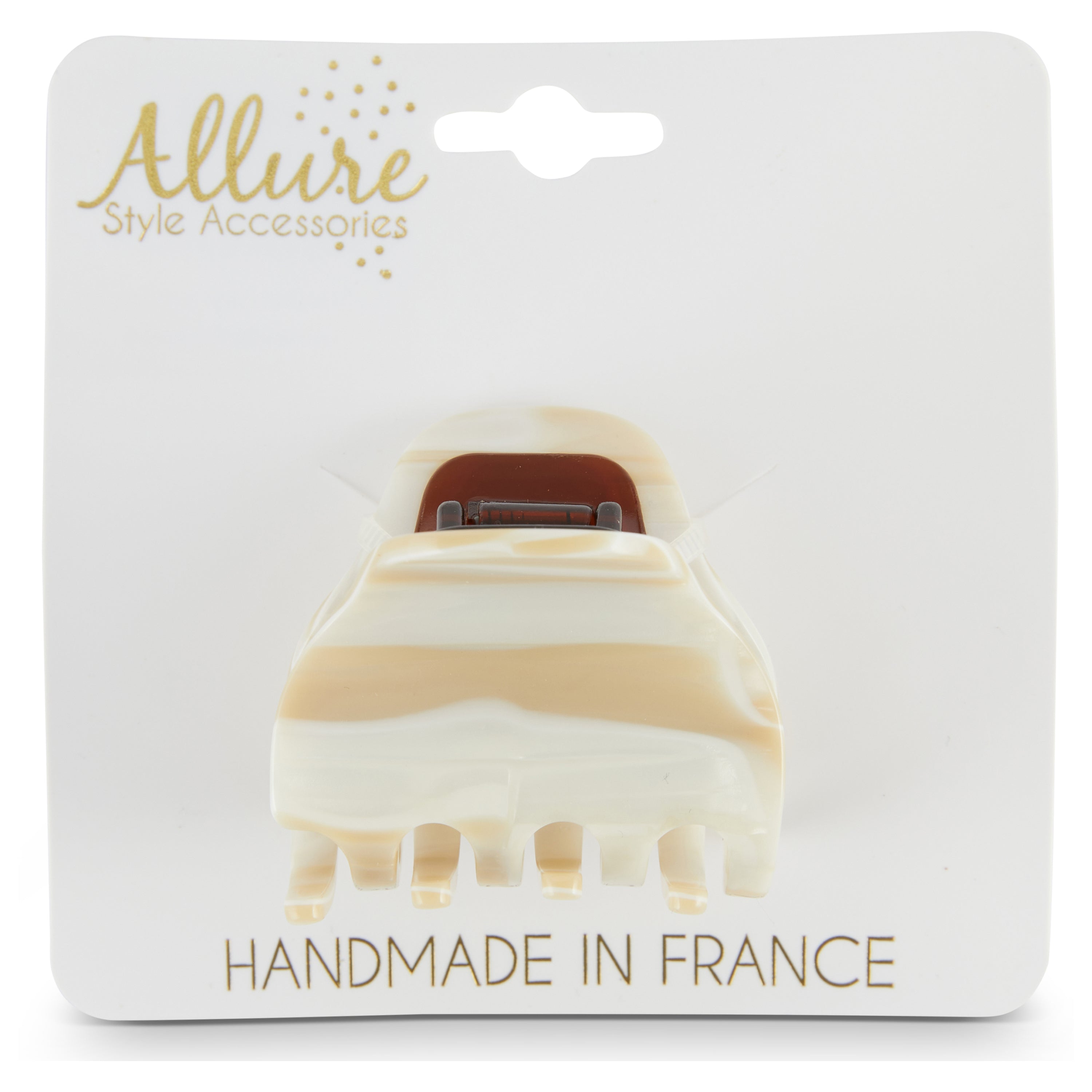 Allure Moyen Handmade in France Jaw Clip, Nougat