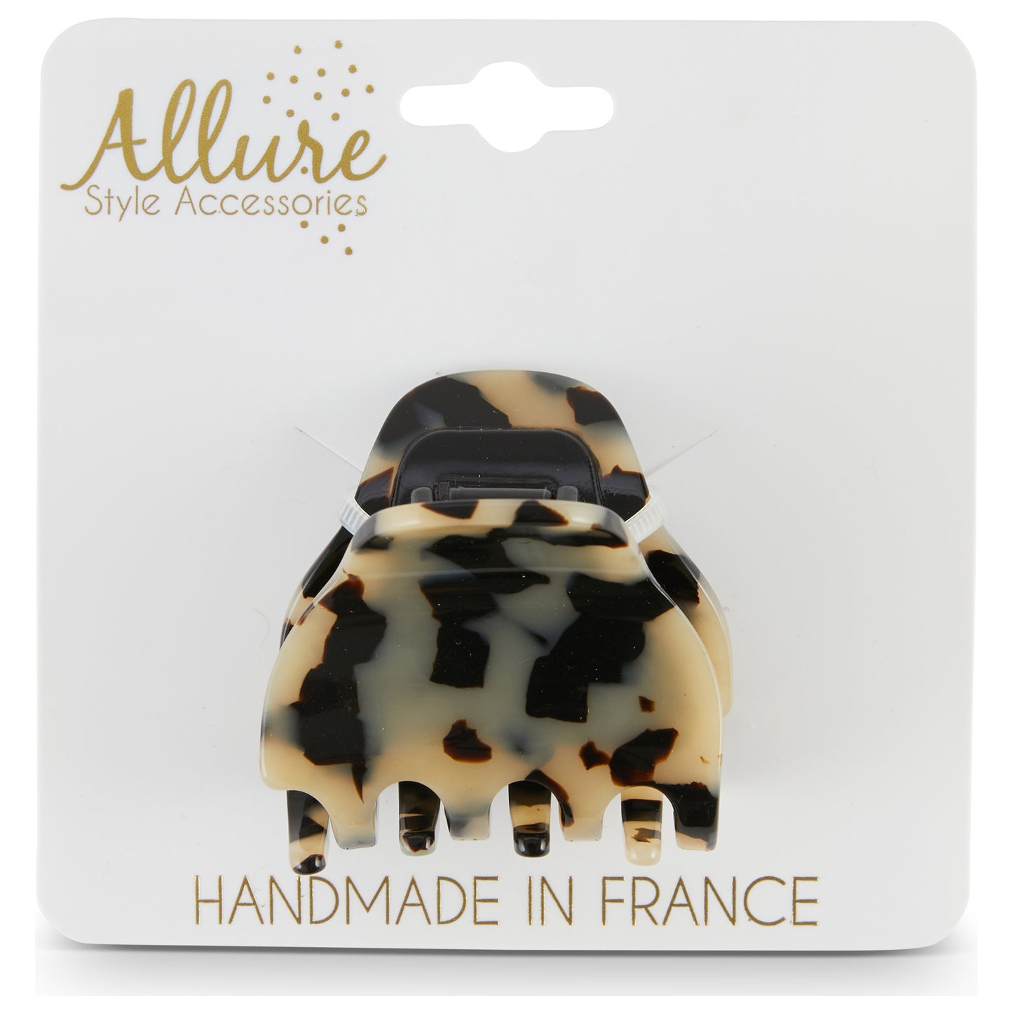 Allure Moyen Handmade in France Jaw Clip, Tokyo Black