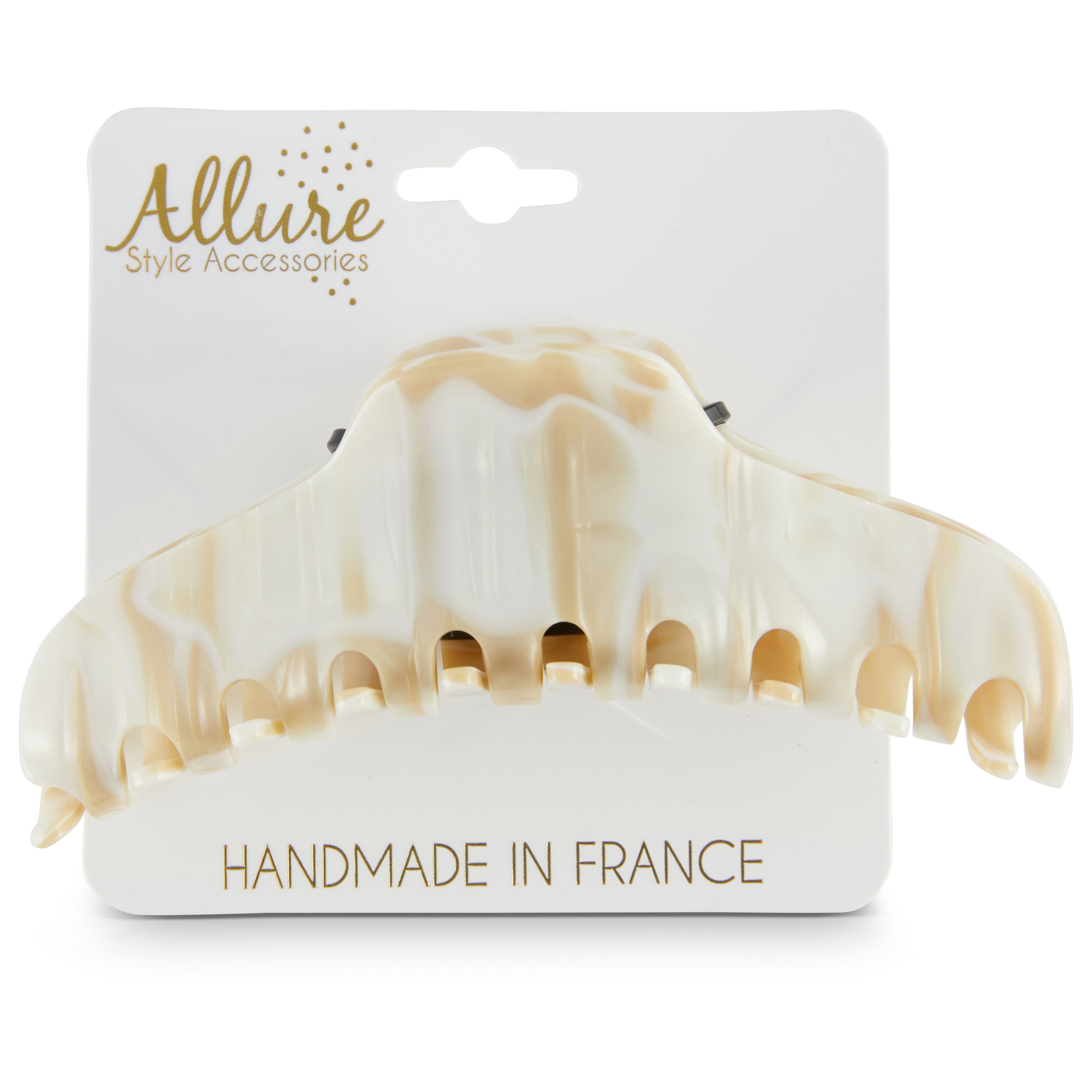 Emmeline Handmade in France Jaw Clip, Nougat