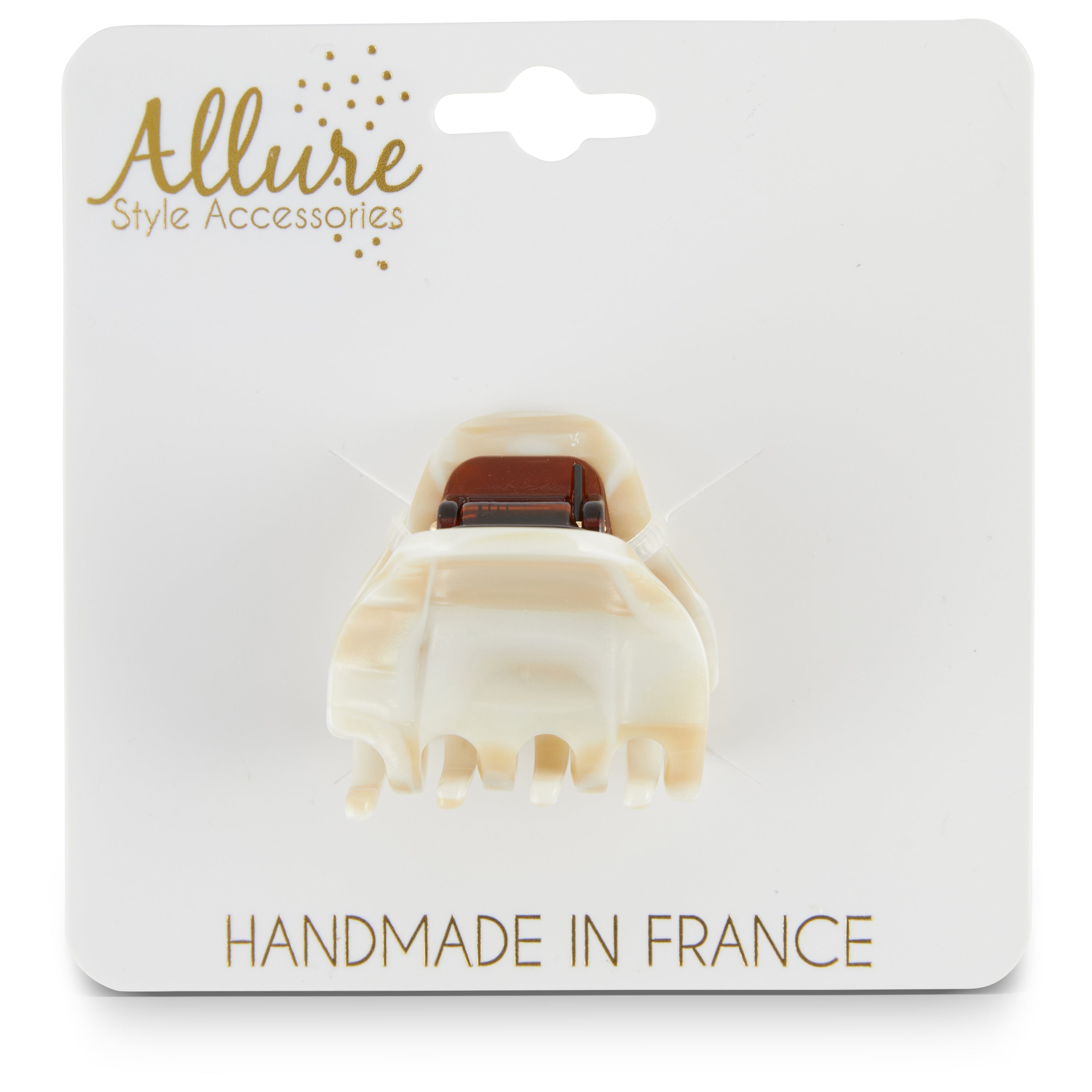 Allure Petite Handmade in France Jaw Clip, Nougat