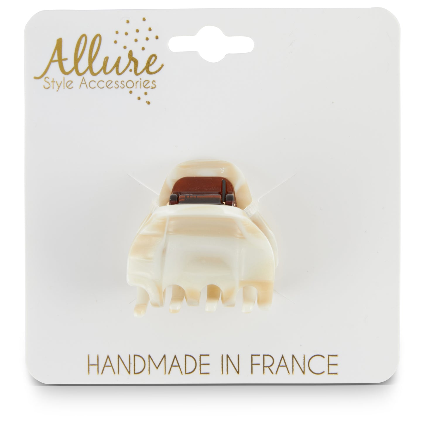 Allure Petite Handmade in France Jaw Clip, Nougat