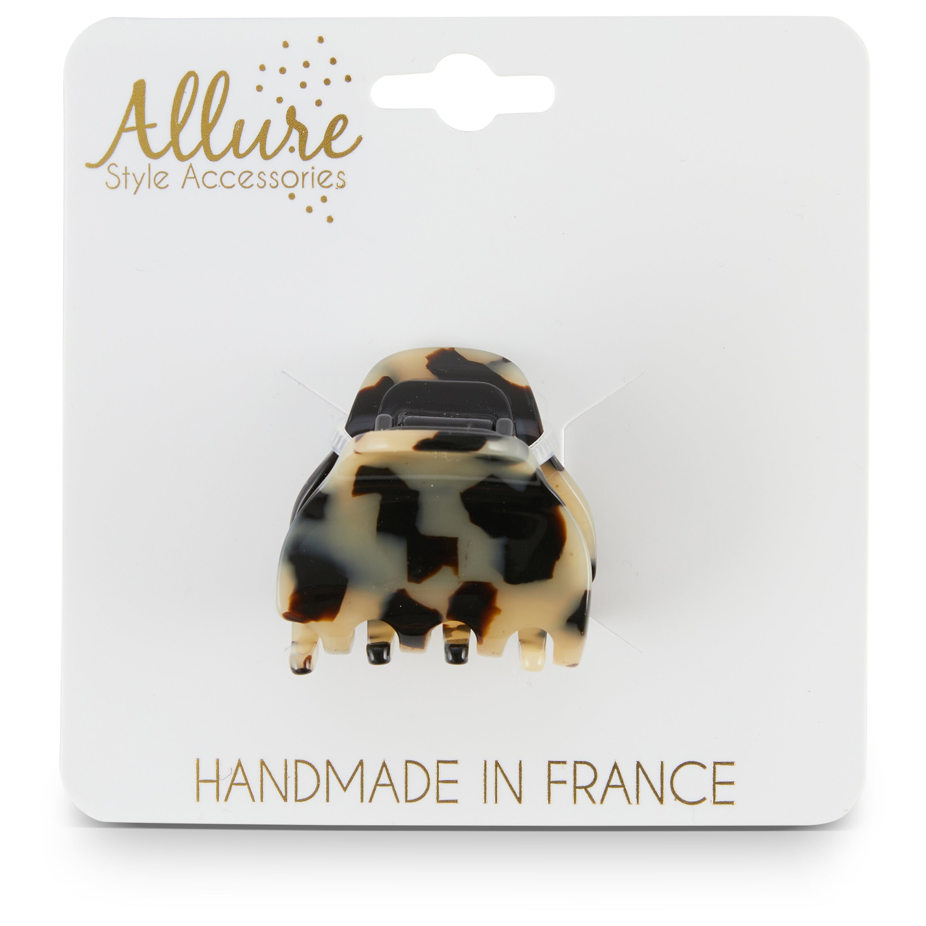 Allure Petite Handmade in France Jaw Clip, Tokyo Black