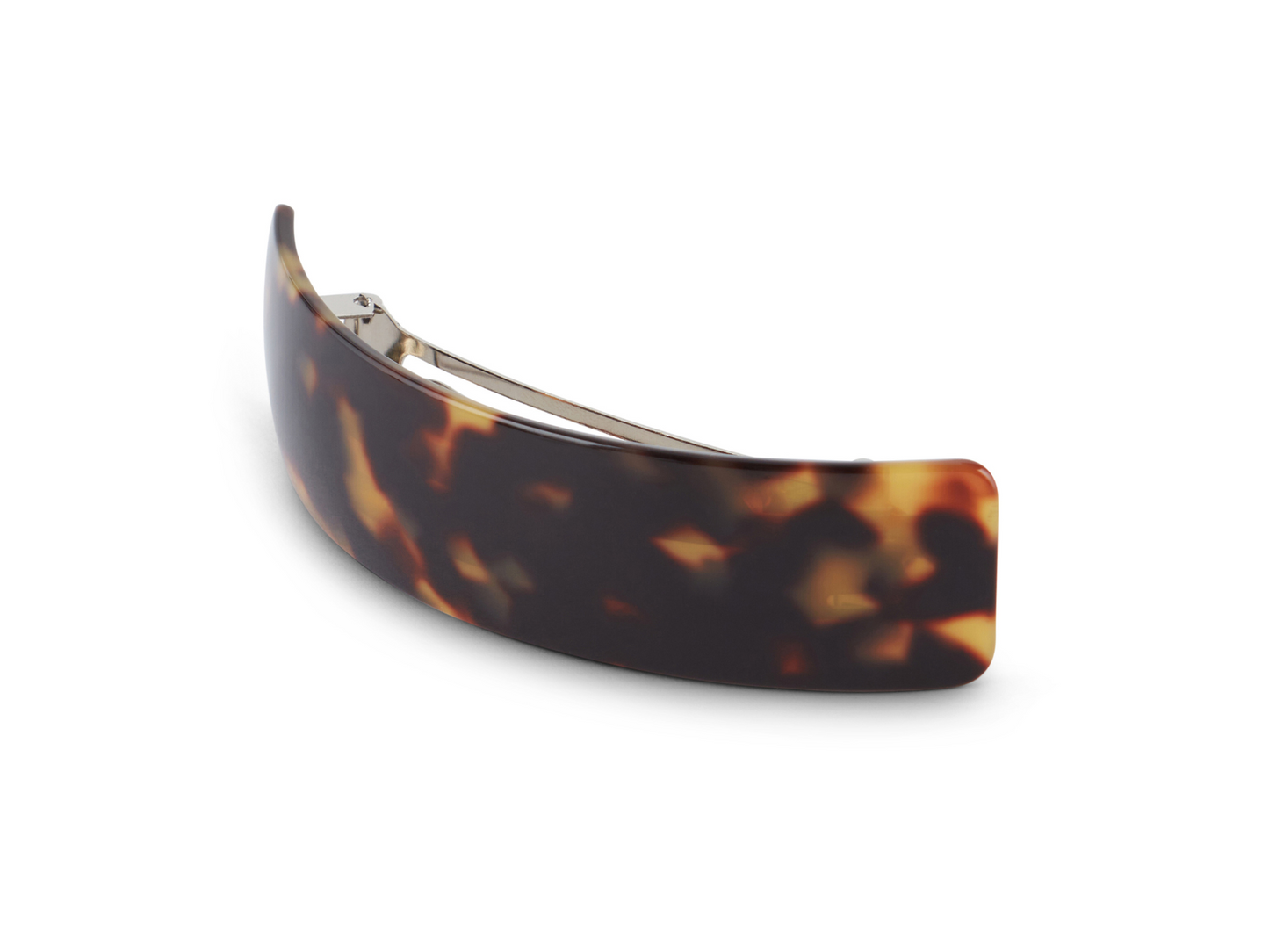 Allure Handmade in France Curved Barrette, Tokyo Tortoise