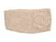 Crochet Wide Headband with Flower